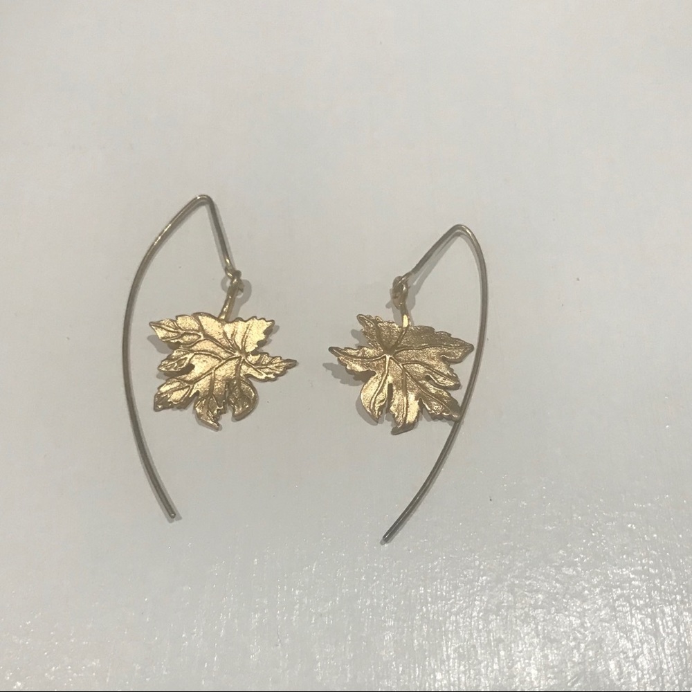 Gold Leaf Earrings